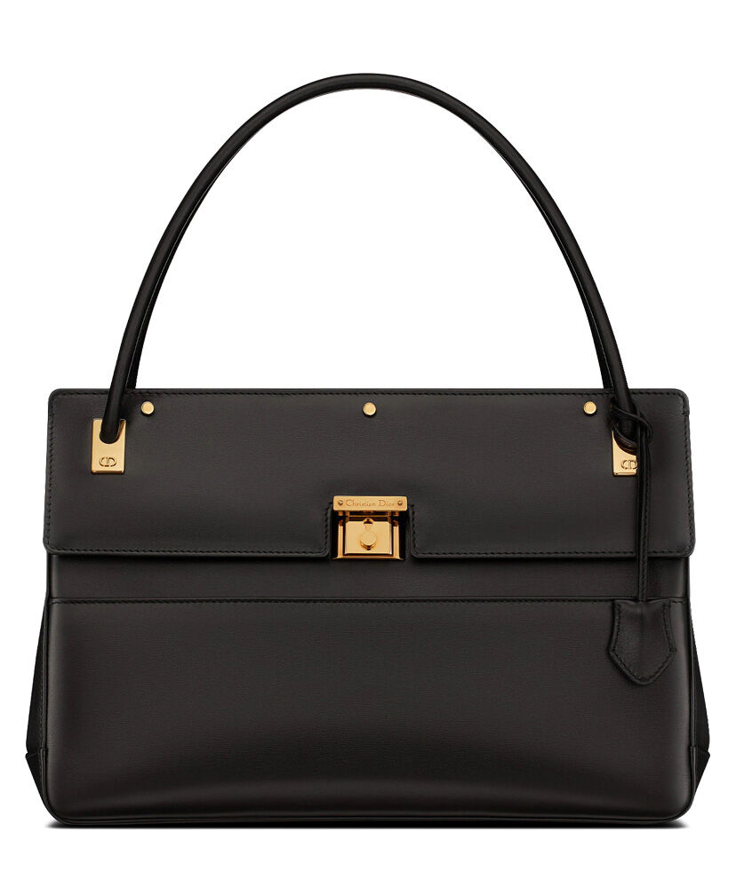 Christian Dior Parisienne Bag Leather Black